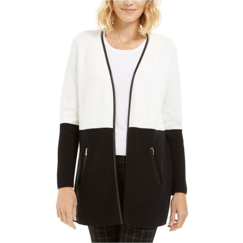 CHARTER CLUB Open-Front Cardigan P/XL